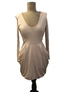 White Suede Cocktail Dress Size 10 EUC Wedding/Cocktail/Races - Picture 1 of 5