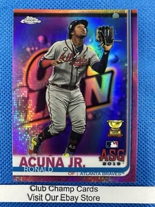 2019 #81 Ronald Acuna Topps Chrome Update All Star Rookie Pink Refractor Braves - Bild 1 von 2