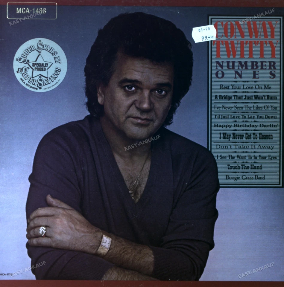 Conway Twitty - Number Ones LP (VG/VG) . - Imagen 1 de 1