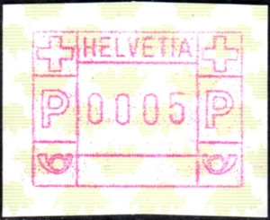 1993 Switzerland Suisse ATM stamps * outlines of Switzerland * 5Rp. ** Frama - Picture 1 of 1