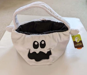 NEW Animal Adventure Halloween Ghost Polyester Fiber Trick-or-Treat Bag Basket - Picture 1 of 2