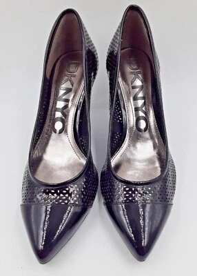 DKNY DKNYC Donna Karan New York Daria Womans Heels Black Patent Leather. 6.5 37 - Image 1 of 4