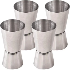 Measure Cup Jigger 25ml/50ml Single Double Shot Short Drink Spirit Cocktail Cup - Picture 1 of 15