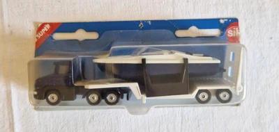 Siku Super serie 1613 Ovp LKW Modellauto mit Tieflader & Boot - Bild 1 von 4