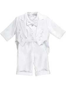 Baby Boys First 6Piece Christening Tuxedo white 18 months - Picture 1 of 3