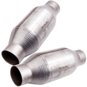 2x Catalytic Converter 2.25" 400Cell Catalyst Honeycomb Precious Metal - Picture 1 of 12