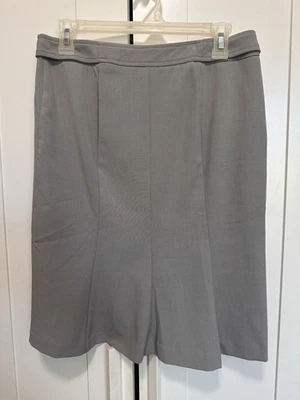 Falda lápiz Moda International gris ropa de trabajo oficina talla 2 Foto 1 de 4
