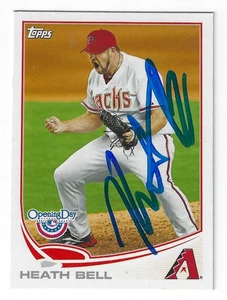 HEATH BELL ARIZONA DIAMONDBACKS SIGNED CARD NEW YORK METS PADRES MARLINS RAYS - Picture 1 of 1