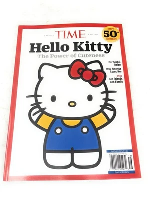 TIME Magazine Hello Kitty Special Edition The Power Of Cuteness 50th Birthday! - Image 1 of 3