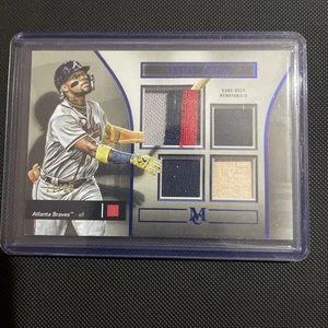 2024 Topps Museum Collection Ronald Acuna Jr. Primary Pieces Quad Relic #'d /20 - Picture 1 of 5