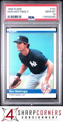 Fleer #131 Don Mattingly RC 1984 Yankees PSA 10 Foto 1 de 3