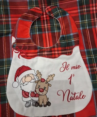 Bavaglino personalizzato  Natalizio - Immagine 1 di 2