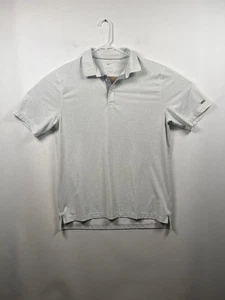 The Nike Polo Shirt Mens M White Leopard Print Golf Dri Fit - Picture 1 of 8
