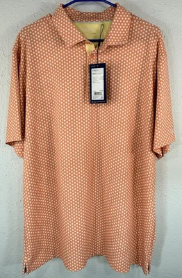 Walter Hagen 高尔夫 Polo 男式性能 P11 复古高尔夫球珊瑚 XL — 第 1/4 张图片