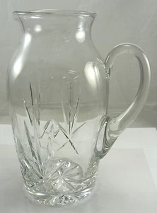 Crystal Beverage Pitcher Pineapple Cut 9-1/2 inches - Picture 1 of 1