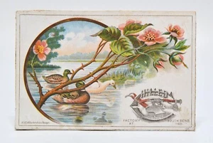 VINTAGE OLIVER CHILLED PLOW POST CARD TRADE CARD - Picture 1 of 7