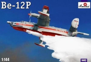 1/144 Flugboot Beriev Be-12P Feuerwehr Amodel 1442 Plastik Modellbausatz - Bild 1 von 12