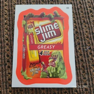 Topps Wacky Packages 2012 totalmente nuevo serie 9 naranja #46 Slime Jim - Imagen 1 de 2