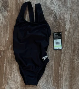 Traje de baño Speedo para niñas One Piece Pro It sólido juvenil. Negro Talla 4/20 Juvenil - Imagen 1 de 5