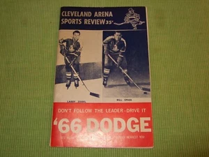 Cleveland Barons AHL Hockey Program 1965-66 Sports Review Baltimore Clippers  - Picture 1 of 12