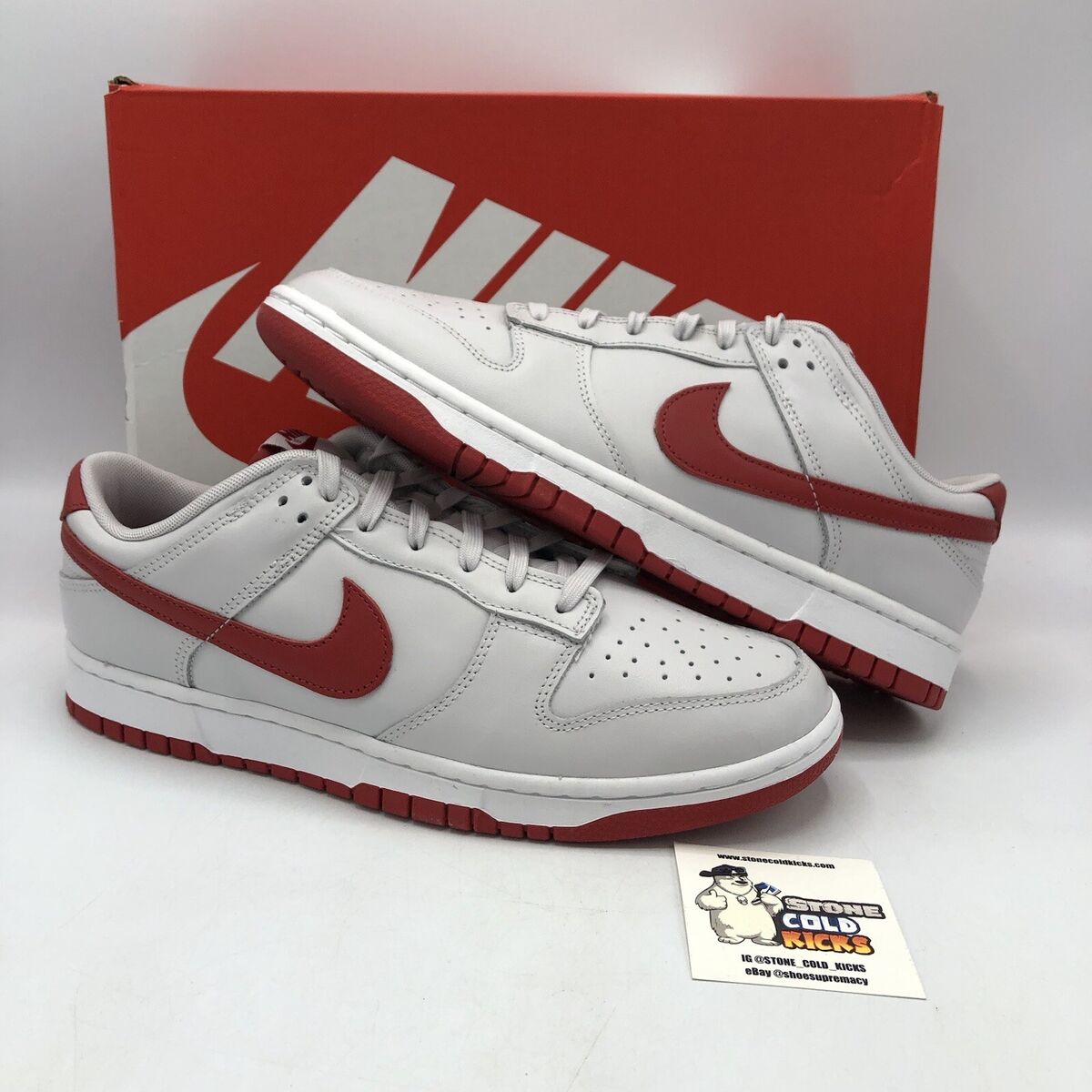 Nike Dunk Low White Varsity Red for Sale | Authenticity Nike Dunk Low White Varsity Red for Sale | Authenticity
