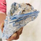 346g Rare Natural Blue Kyanite with Quartz Crystal Specimen Rough S405