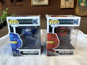 Funko POP "Spartan Warriors Blue #05 and Red #04" - HTF. NEW! - Picture 1 of 11