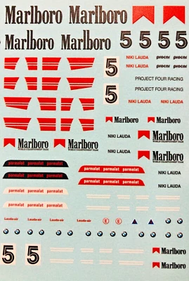 Decal BMW M1 Procar Marlboro, Niki Lauda 1979, Different Versions ,    1:43 - Bild 1 von 4