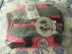 Vivaglory Brand Dog Pink & Black Padded Lifepreserver Size XS New in Bag - Picture 1 of 9