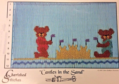 CHERISHED STITCHES SMOCKING PLATE-CASTLES IN THE SAND | eBay