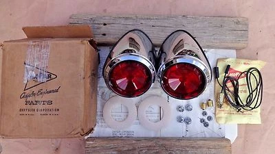 NOS 1961 Dodge UPPER TAIL LIGHT PACKAGE Original MoPaR Accessory pair  - Image 1 of 4