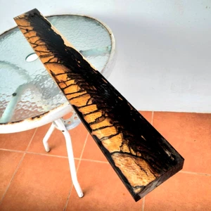 Black & White Burl Exotic Wood Lumber 4" x 34" x 1 3/4" #PD74 - Picture 1 of 13