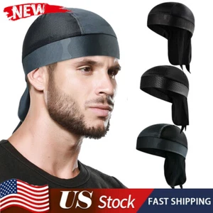 Envoltura de motocicleta Casco de motociclista Forro Bandana Paisley Doo Cabeza de trapo Calavera Gorra Durag - Imagen 1 de 29