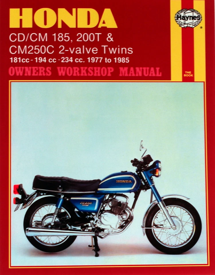 Manuale di riparazione Honda CD/CM 185, 200T è CM250C 1977 - 1985  - Immagine 1 di 1