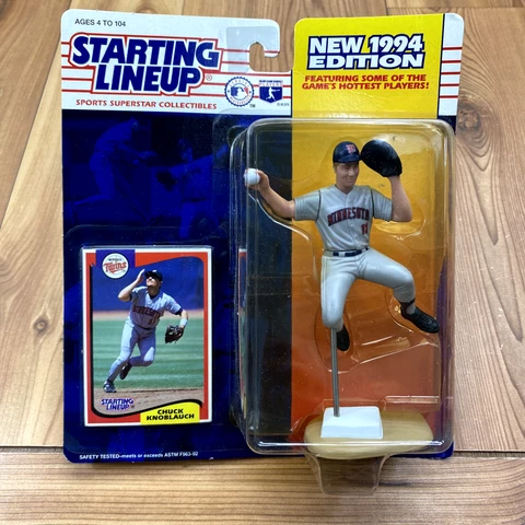 UNOPENED Starting Lineup 1994 Chuck Knoblauch Minnesota Twins MLB Action Figure Cover