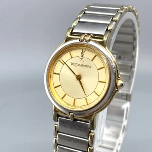 ▶️【Exc+4】 Yves Saint Laurent Ladies Watch Quartz 2200-228481 Gold - Picture 1 of 17
