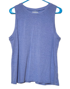 Outerknown Womens XL Tank Top Hemp Tencel Sleeveless Shirt Blue