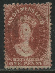 Tasmania QV 1864 1d carmine unused no gum - Picture 1 of 1