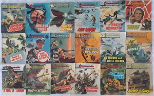 18 Vintage Commando War Comics "Shock Action" Classics 1970's Editions - Picture 1 of 3