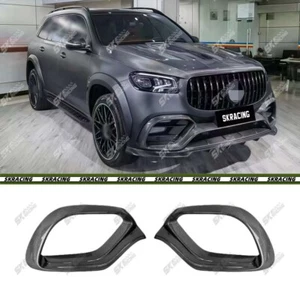 Cubierta de ventilación lateral del parachoques delantero de fibra de carbono para Benz GLS63 AMG X167 2021-2025 - Imagen 1 de 5