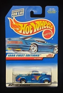 Hot Wheels 1998 First Editions '40 Ford #654 ** VINTAGE * 5SP WHEELS * PICKUP ** - Picture 1 of 10