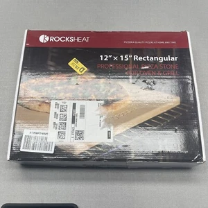 Rocksheat Pizza Stone 12" x 15" Rectangular Baking & Grilling Stone - Picture 1 of 5