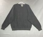 Vintage Sweater Mens 2Xl Xxl Gray Cashmere Knit Pullover Retro 90S Preppy