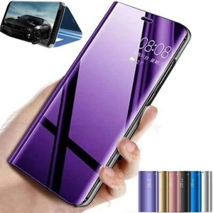 For Samsung A15 A25 A35 A55 A05s A14 A34 A54 Smart Mirror View Flip Case Cover - Picture 1 of 22