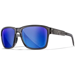 Gafas Wiley X WX Trek Captivate Lentes Espejo Azul Polarizado Montura Gris - Imagen 1 de 1
