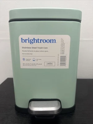 Bote de basura/basura abierto Daydream verde 1 galón cierre suave Brightroom Foto 1 de 2