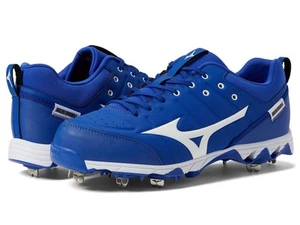 Mizuno Men's 9-Spike Ambition 2 Baseball Shoe, Royal-White - Picture 1 of 1
