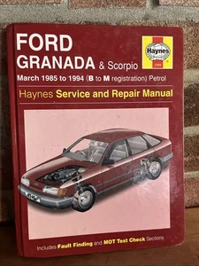 Ford Granada Mk3 & Scorpio (Petrol, 1985-1993) Haynes Workshop Manual - Picture 1 of 2
