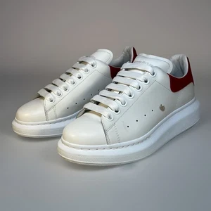 Alexander McQueen Oversized Sneakers White Red Size EU 39.5 / US 9 Women - Picture 1 of 12