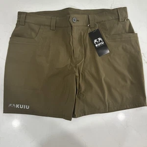 Kuiu Tiburon Hiking Shorts Mens 40 Hunting Ripstop UPF 50+ Brown Bourbon - Picture 1 of 11
